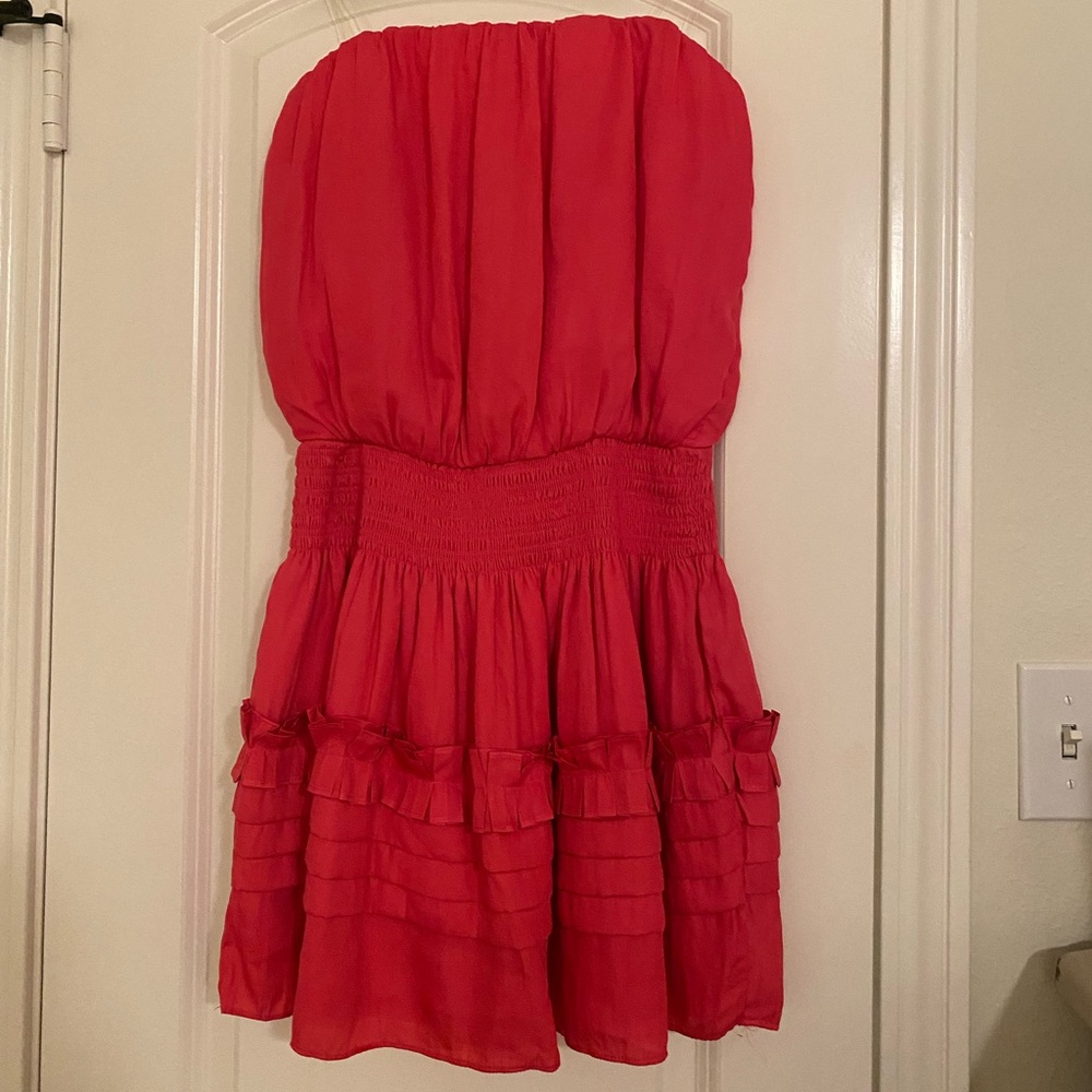 Do+be pink strapless dress